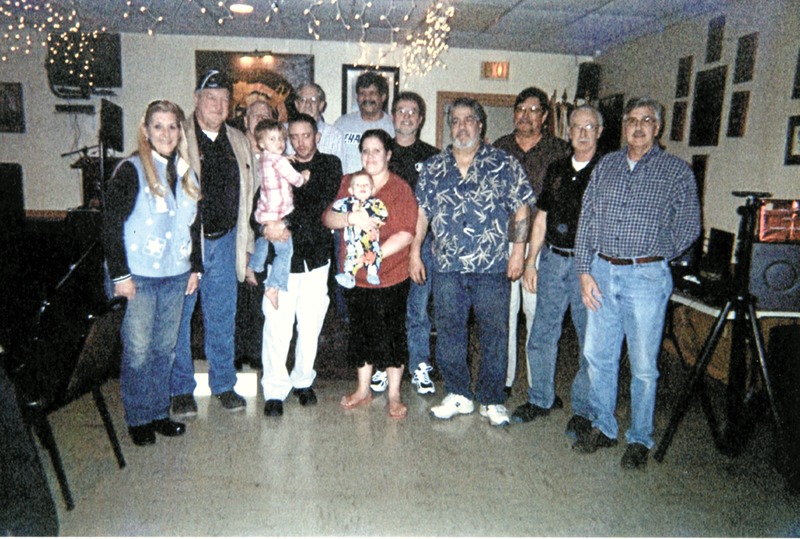 Shown at Moose Lodge 646 are, in front, William Cullen holding daughter Caylee, 2, and Melissa Cullen holding son Corbin, 7 months. In back are (l-r) Kathy Mosher, American Legion Post 10, Newark; Bill Stranz, VFW Rehoboth Beach Post 7447; Ed Feely, American Legion Post 28, Oak Orchard; Warren Voight, Sons of Sussex Amvets, David C. Dolby Post 2, Millsboro; Joe Robacelo, Moose 646; Buddy Clark, American Legion Rehoboth Post 5; Chris Regne, John Gamble, Moose 646; and John Guenther, William T. Spooner American Legion Post 17, Lewes. BY SUBMITTED